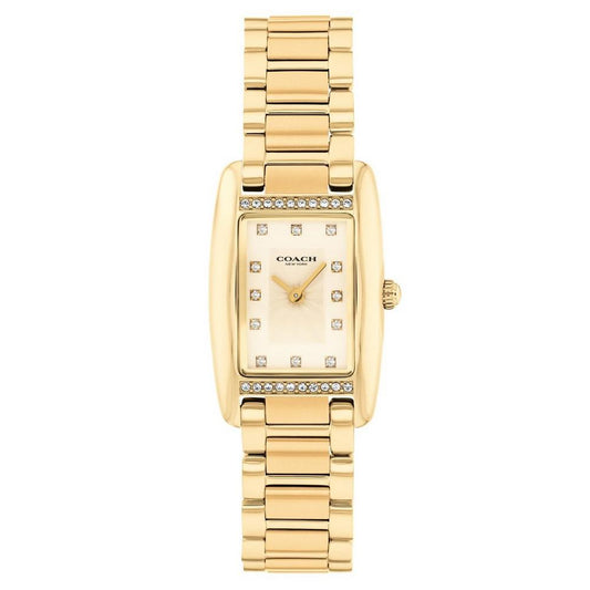 Reese 30mm Yellow Gold Tone Crystal Ladies Watch