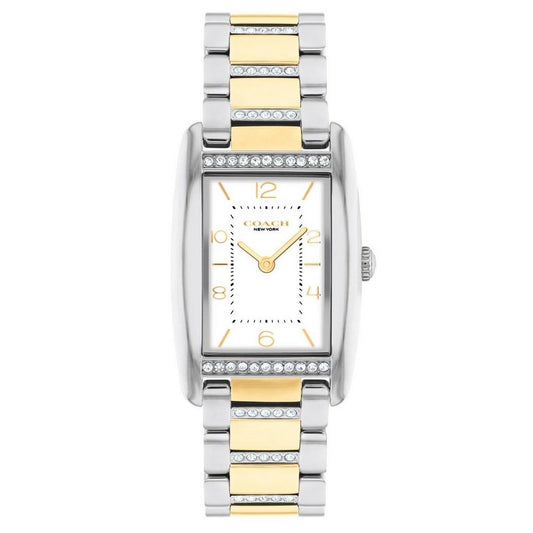 Reese 35mm Stainless Steel and Yellow Gold Tone Crystal Quartz Watch