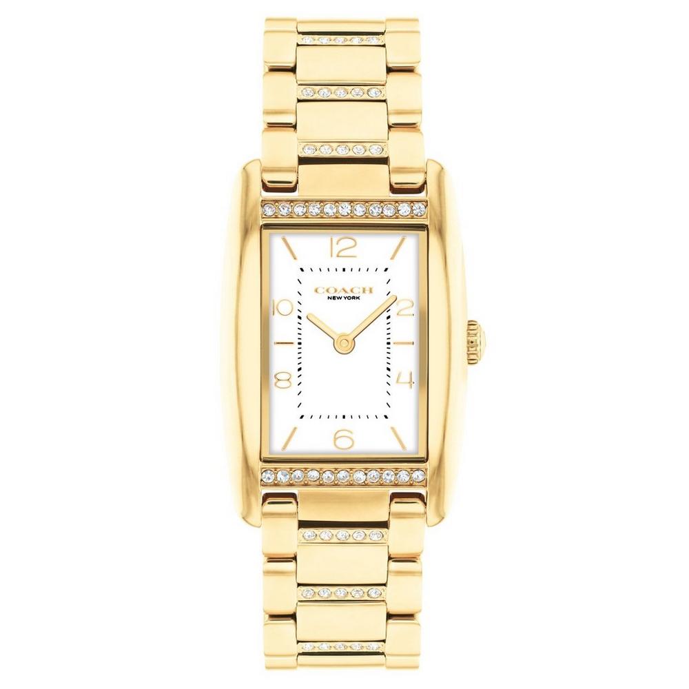 Reese 35mm Yellow Gold Tone Crystal Quartz Watch