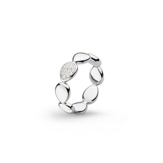 Coast Pebble Glisten Pavé Ring - Size R