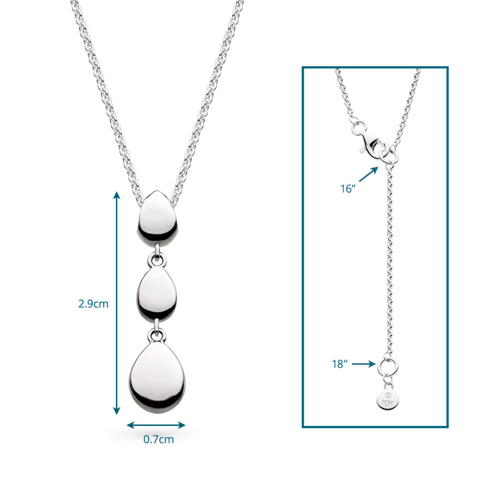 Coast Pebbles Triple Linking Pebbles Necklace