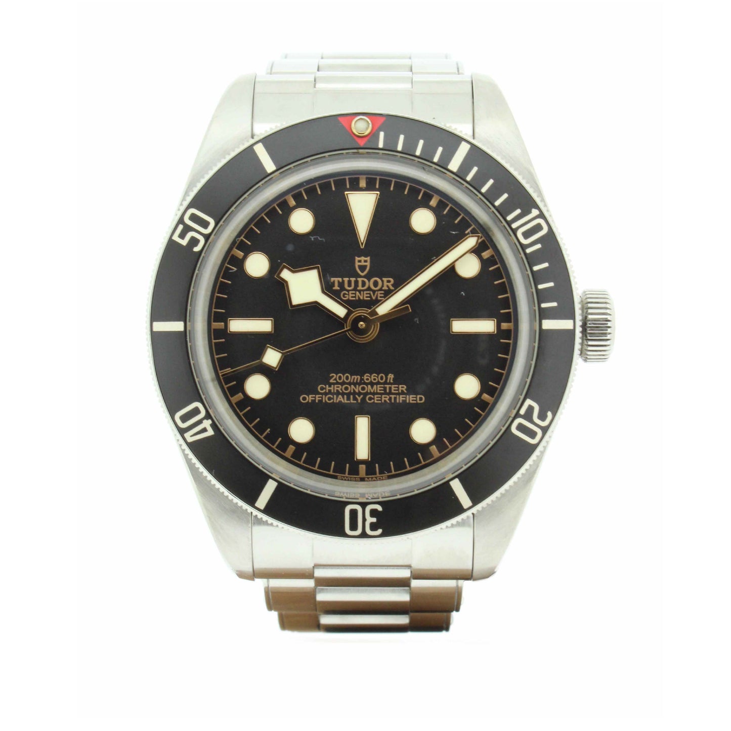 Men's Steel Black Bay 79030-N
