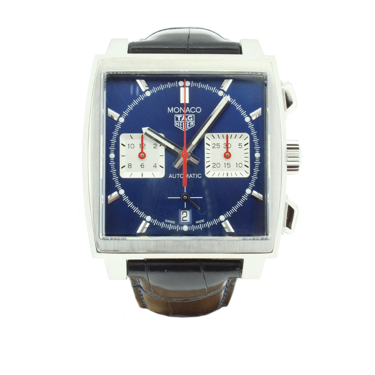 Tag Heuer Monaco CBL2111 39mm Stainless Steel with Leather Strap