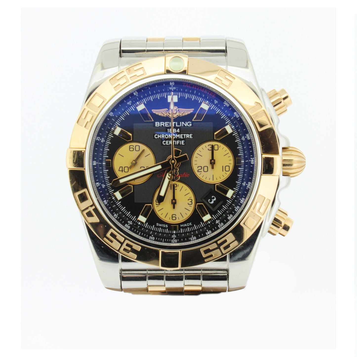 Men's Bi-Metal Chronomat 44 CB0110121B9068