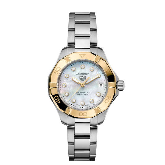 AQUARACER Professional 200 Solargraph Two Tone Watch