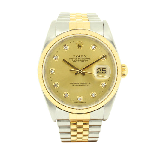 Rolex Date-Just 16233 36mm Bi-Metal