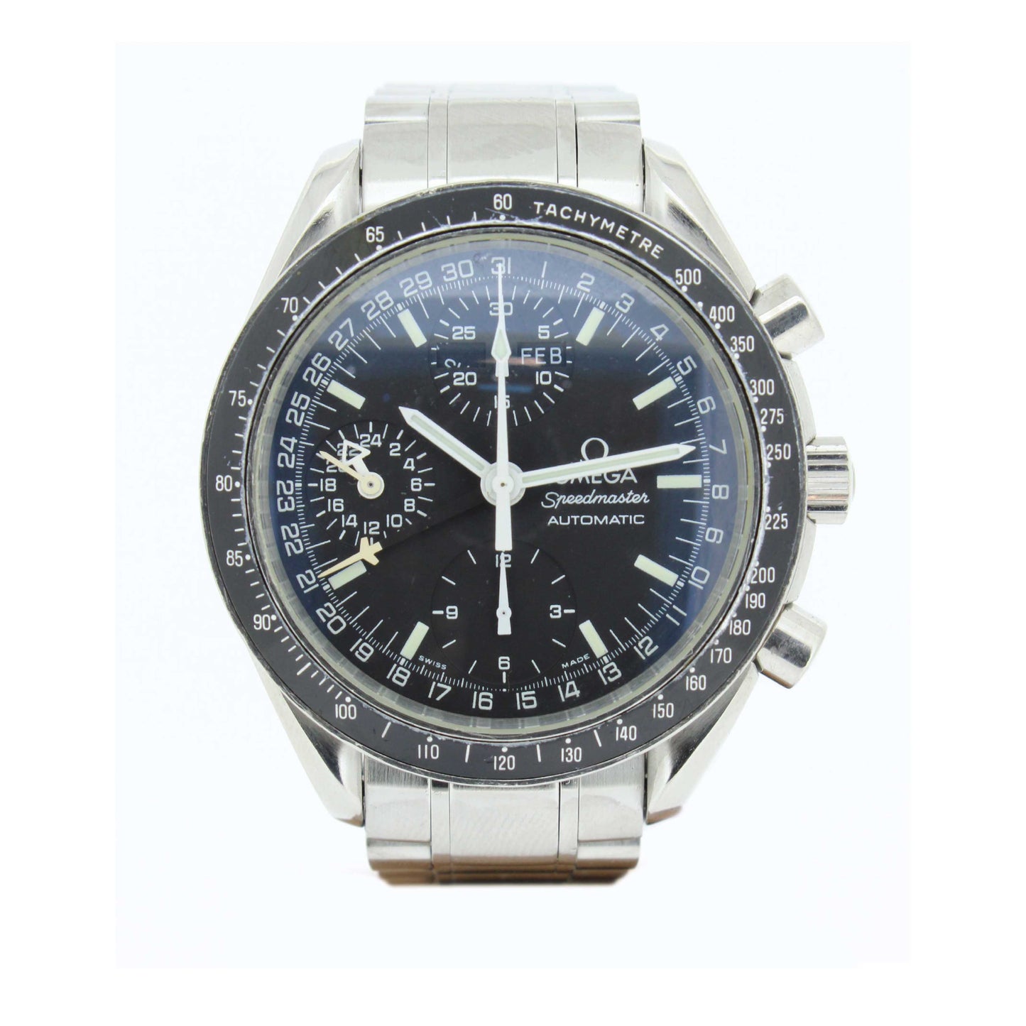 Men's Steel Speedmaster Triple Date 3520.50