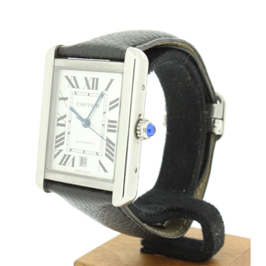 Cartier Tank Solo WSTA0029 31x40mm Stainless Steel with Leather Strap