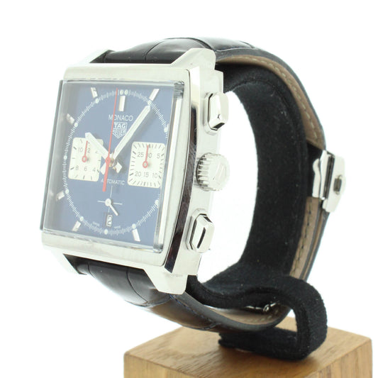 Tag Heuer Monaco CBL2111 39mm Stainless Steel with Leather Strap