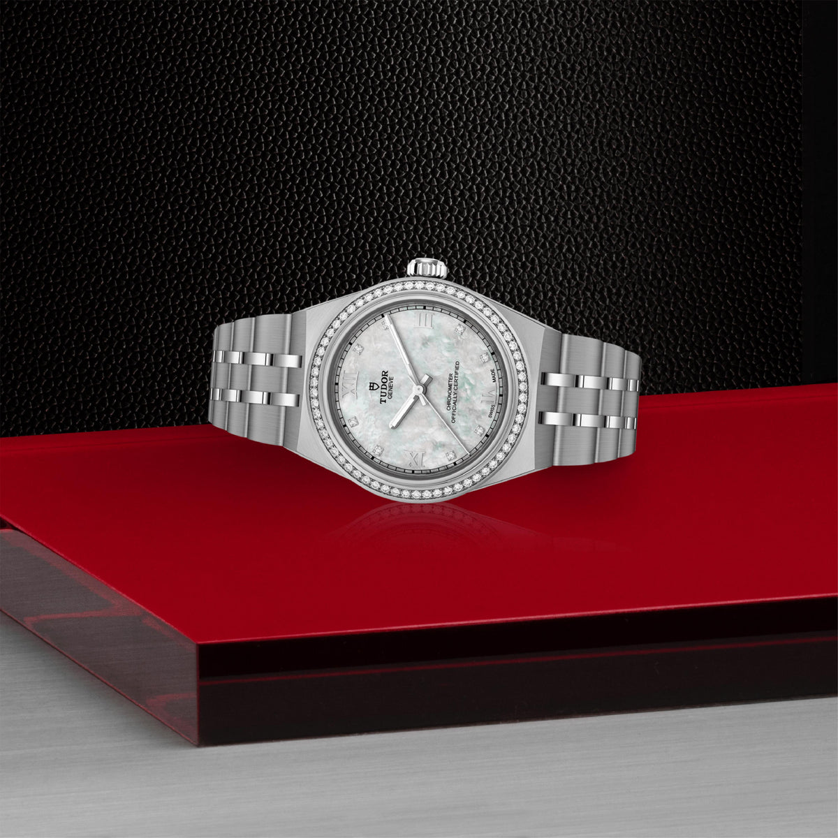 Royal 30mm Diamond Set Stainless Steel