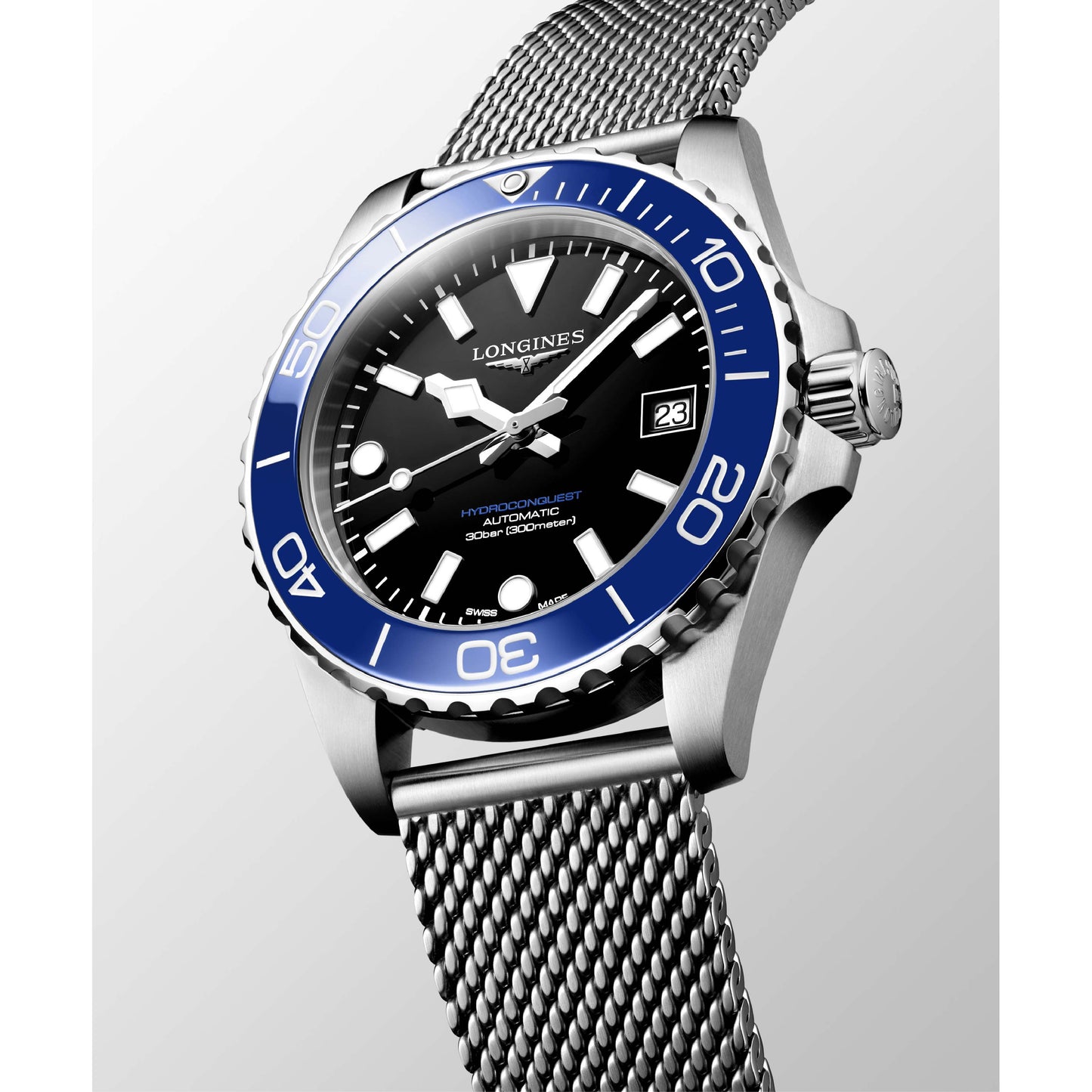 Longines HydroConquest 39mm Black/Blue