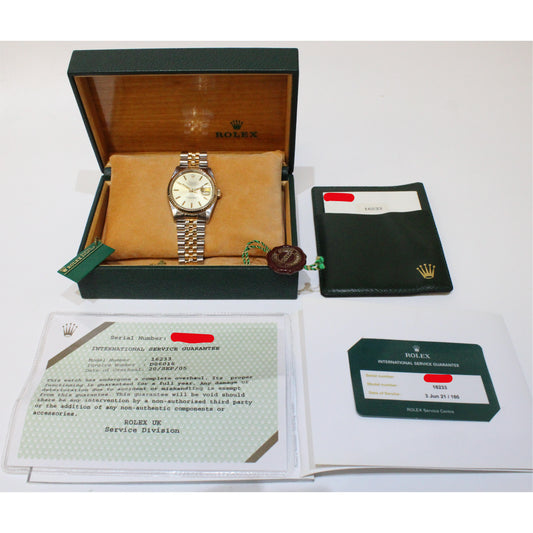Rolex Date-Just 16233 36mm Bi-Metal