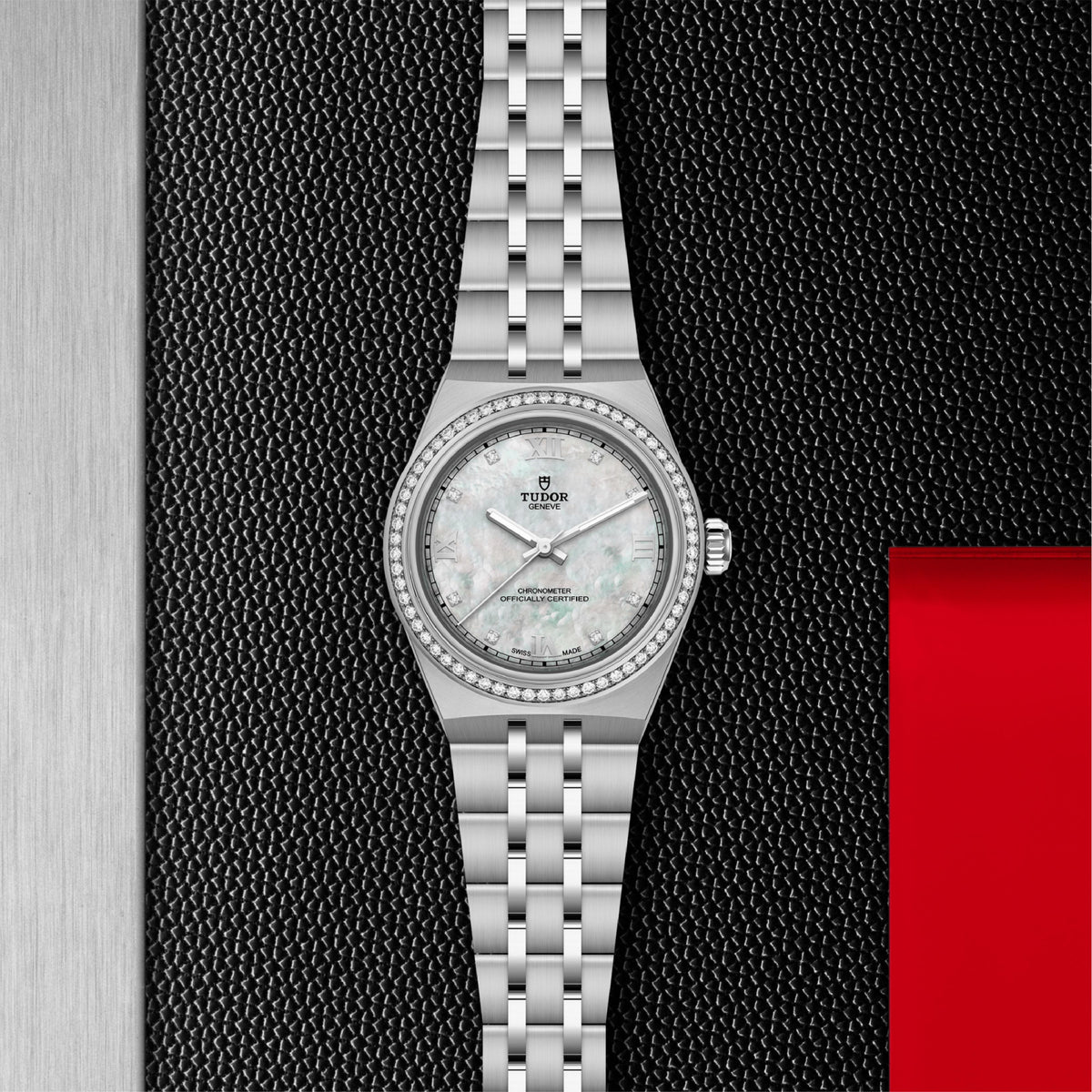 Royal 30mm Diamond Set Stainless Steel