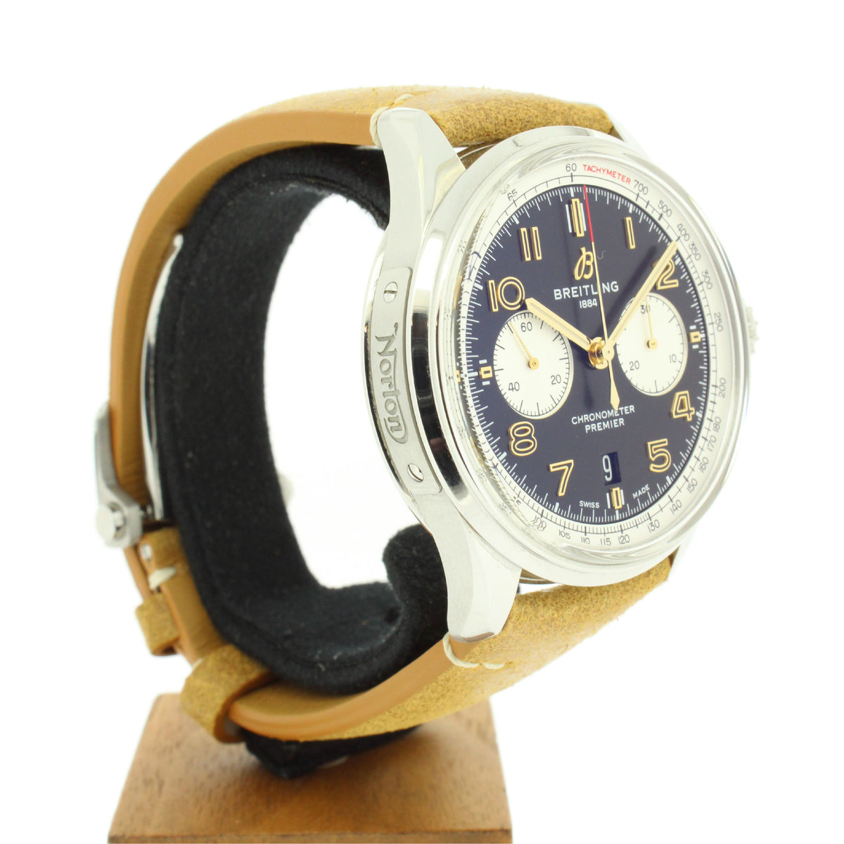 Breitling Premier B01 Norton Edition AB0118A21B1X1 42mm Stainless Steel with Leather Strap