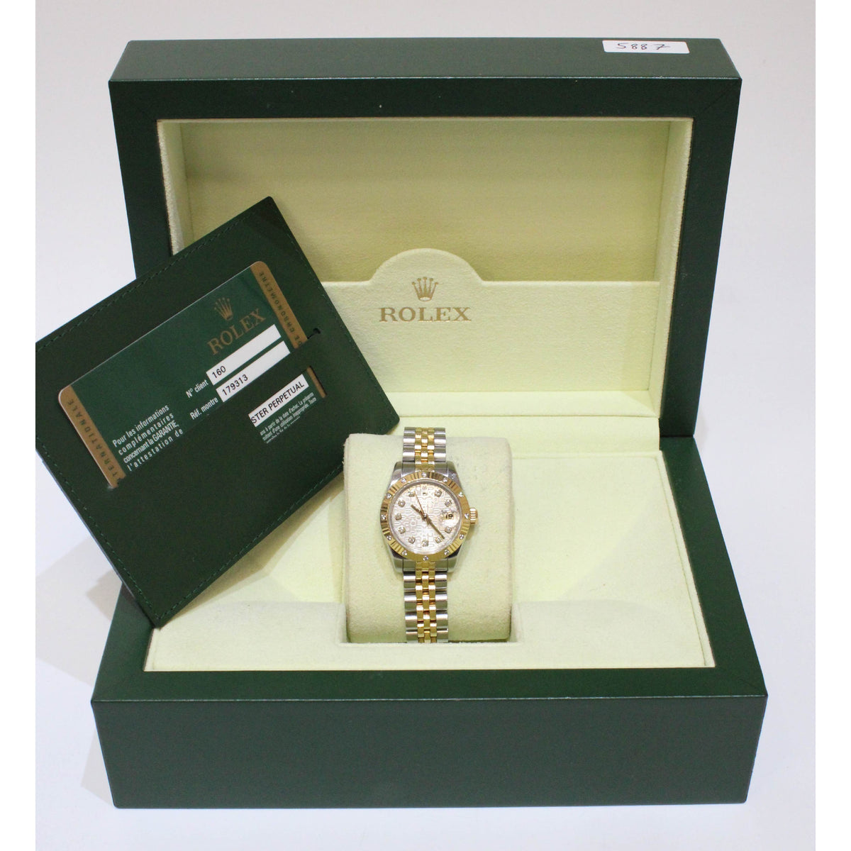 Rolex DateJust 179313 26mm Bi-Metal Diamond Dot