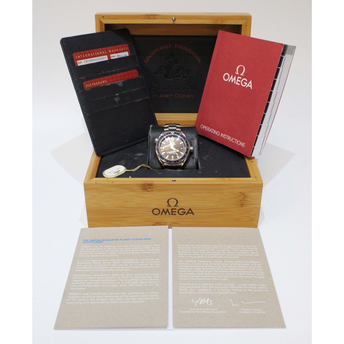 Omega Planet Ocean GMT Good Planet Foundation 23230442203001 43.5mm Stainless Steel
