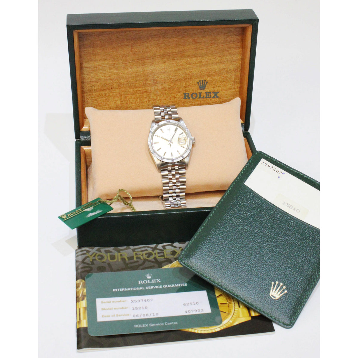 Rolex Oyster Perpetual Date 15210 34mm Stainless Steel
