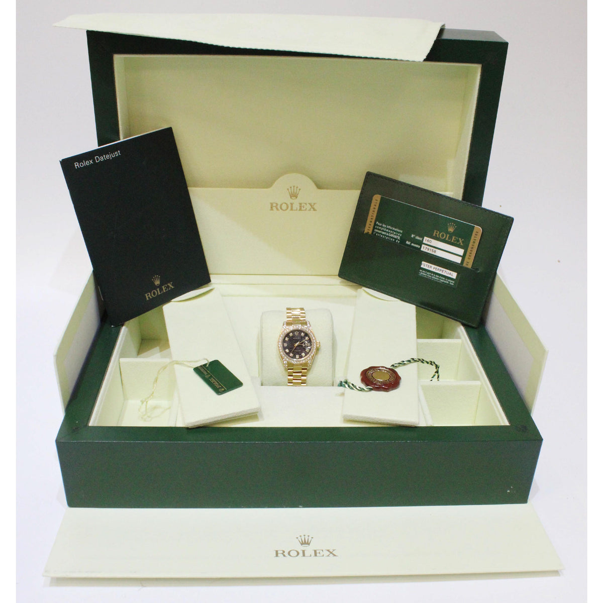 Rolex DateJust 179158 26mm 18ct Gold Diamond Set