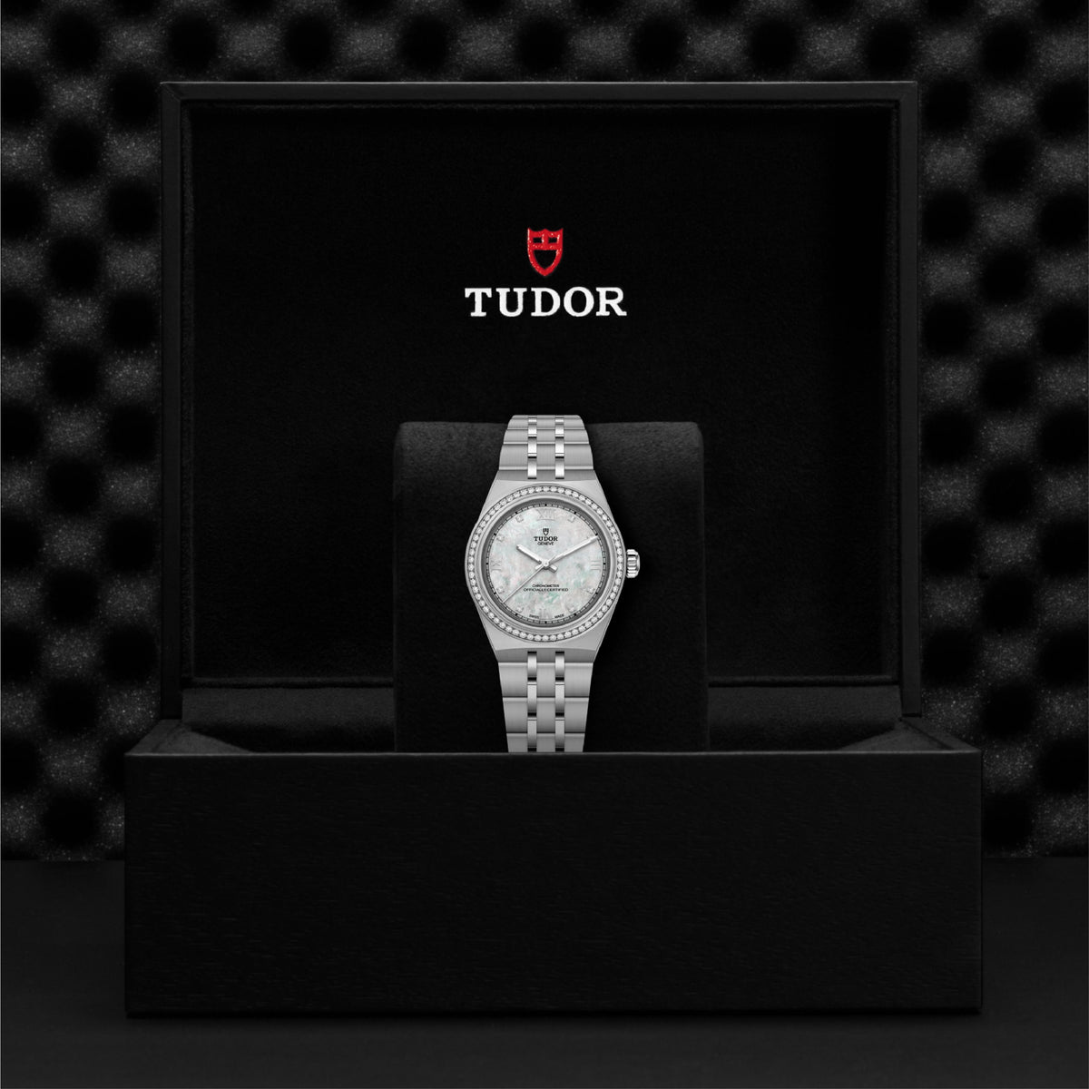 Royal 30mm Diamond Set Stainless Steel
