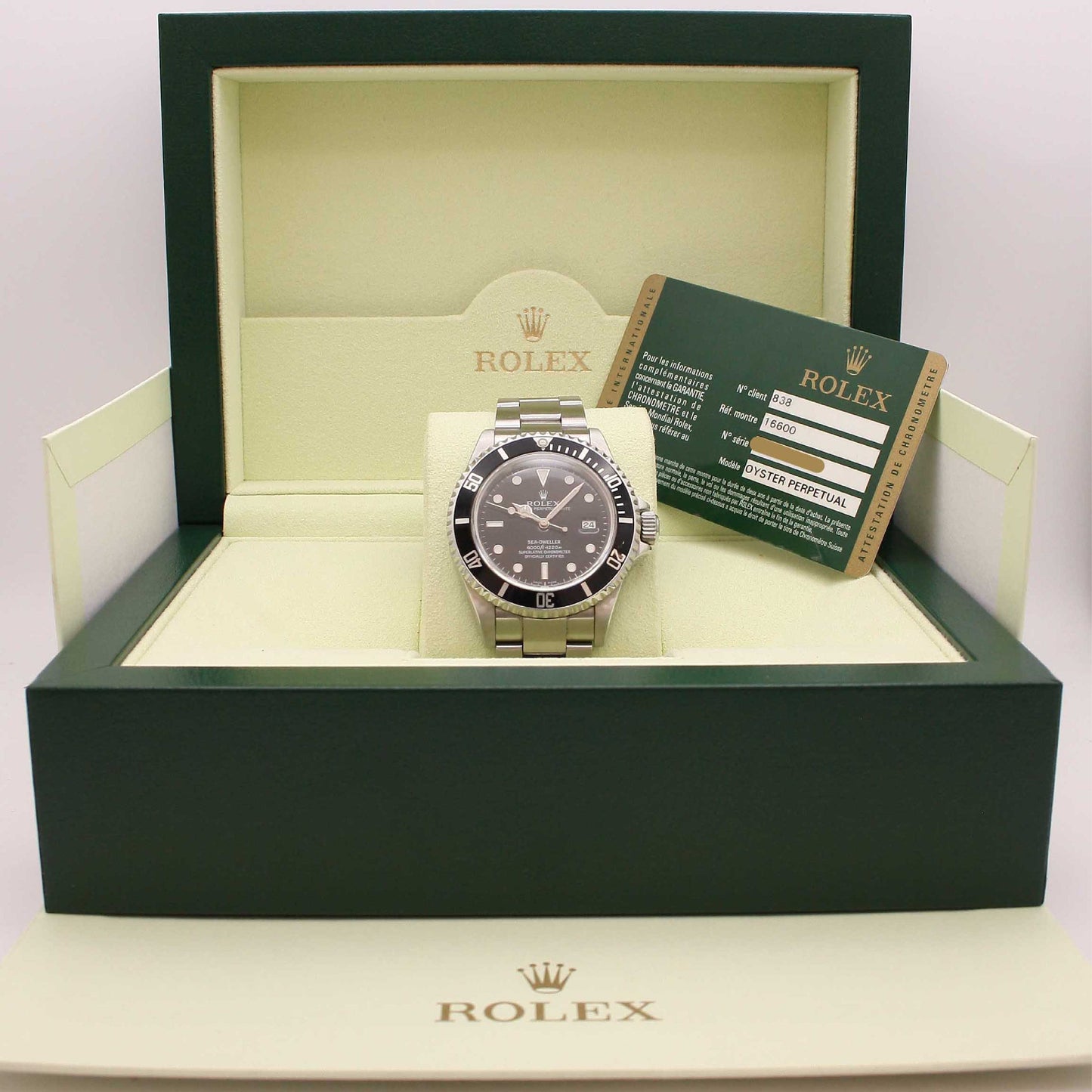 Men's Steel Sea-Dweller 16600