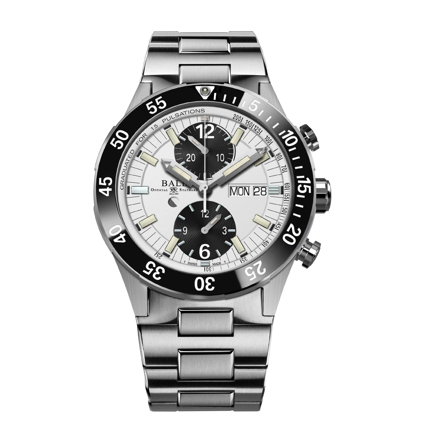 Ball Roadmaster Rescue Chronograph White