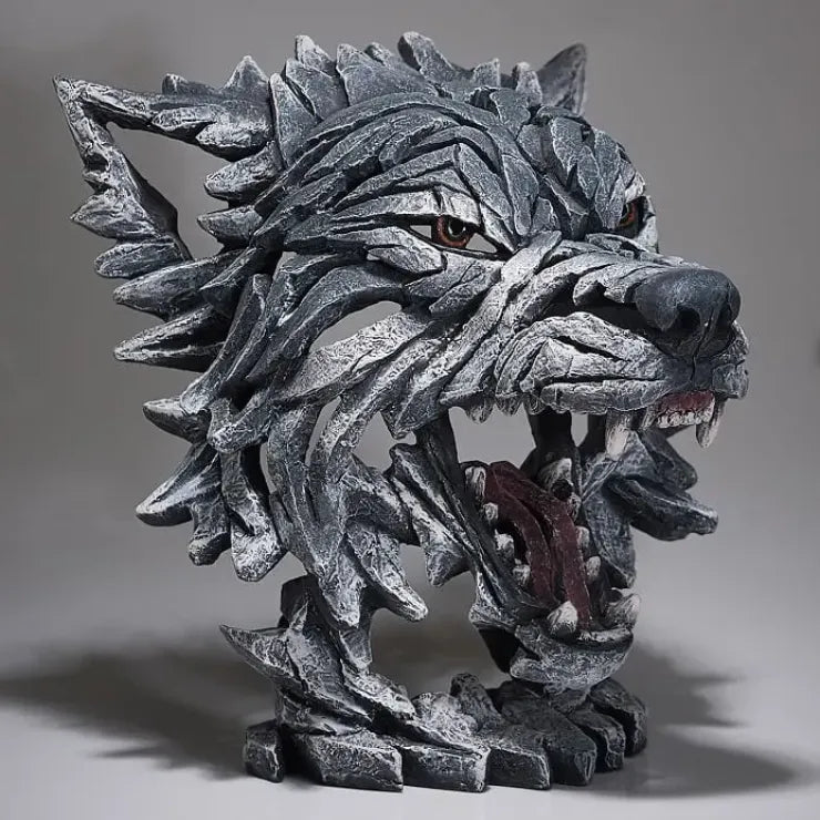 Wolf Bust - Grey