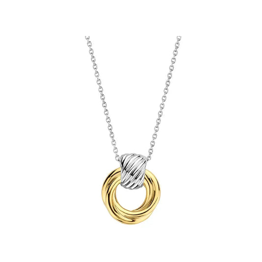 TI SENTO Gold Plated Silver Twist Pendant
