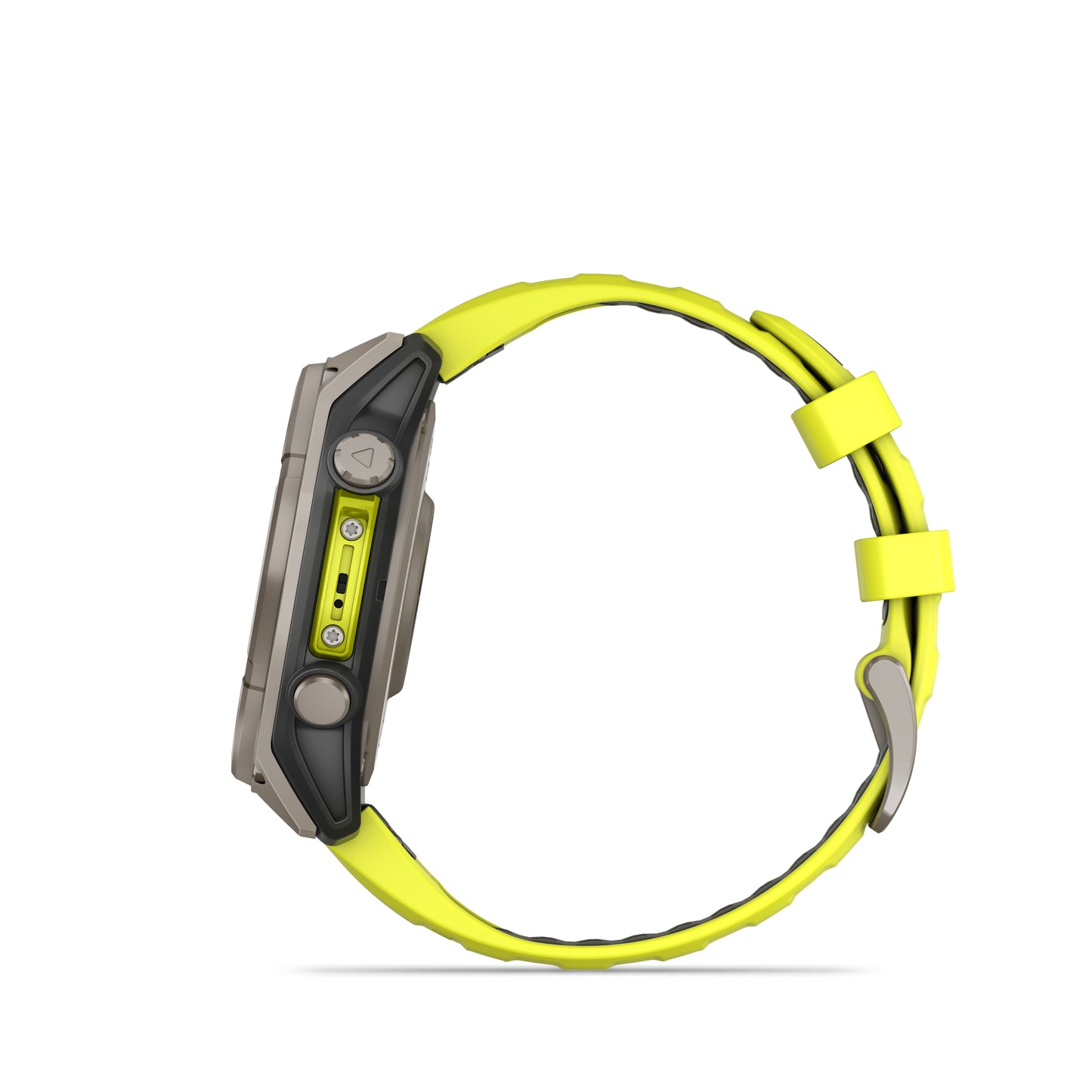 Garmin Fenix 8 47mm Solar Sapphire Titanium Amp Yellow Silicone Band