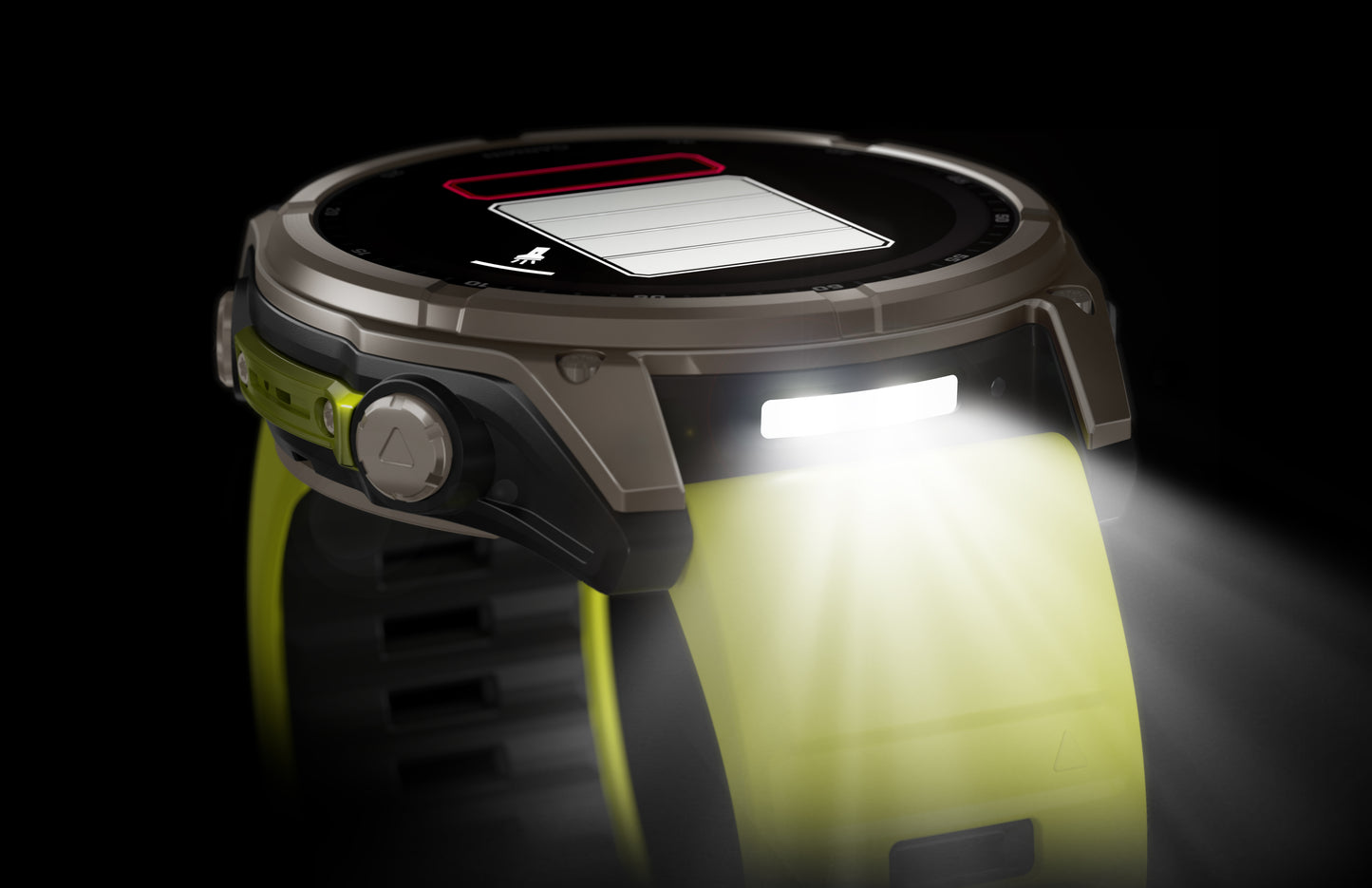 Garmin Fenix 8 51mm Solar Sapphire Titanium Amp Yellow Silicone Band