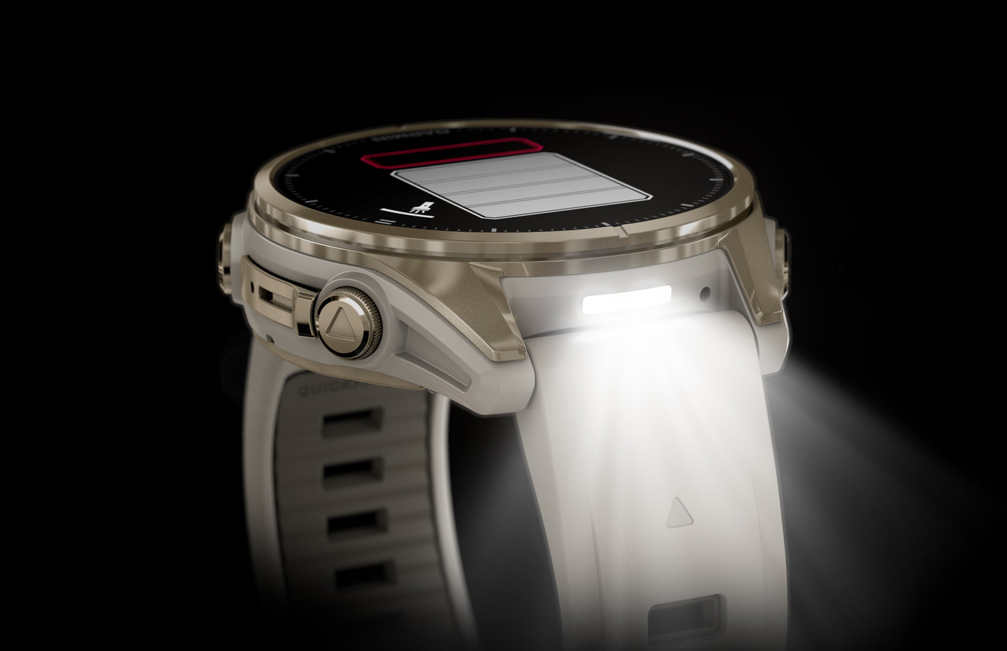 Garmin Fenix 8 43mm AMOLED Sapphire Soft Gold Fog Grey Silicone Band