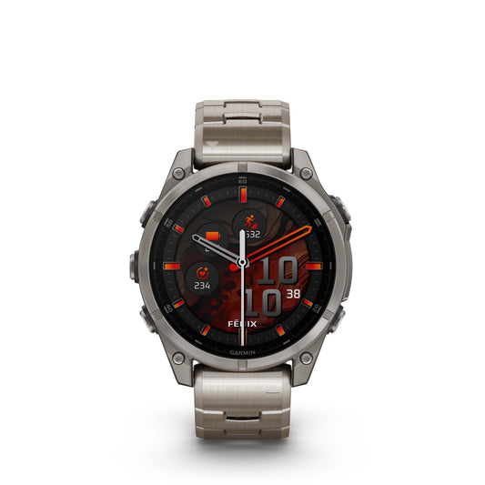 Garmin Fenix 8 47mm AMOLED Sapphire Titanium Vented Titanium Bracelet