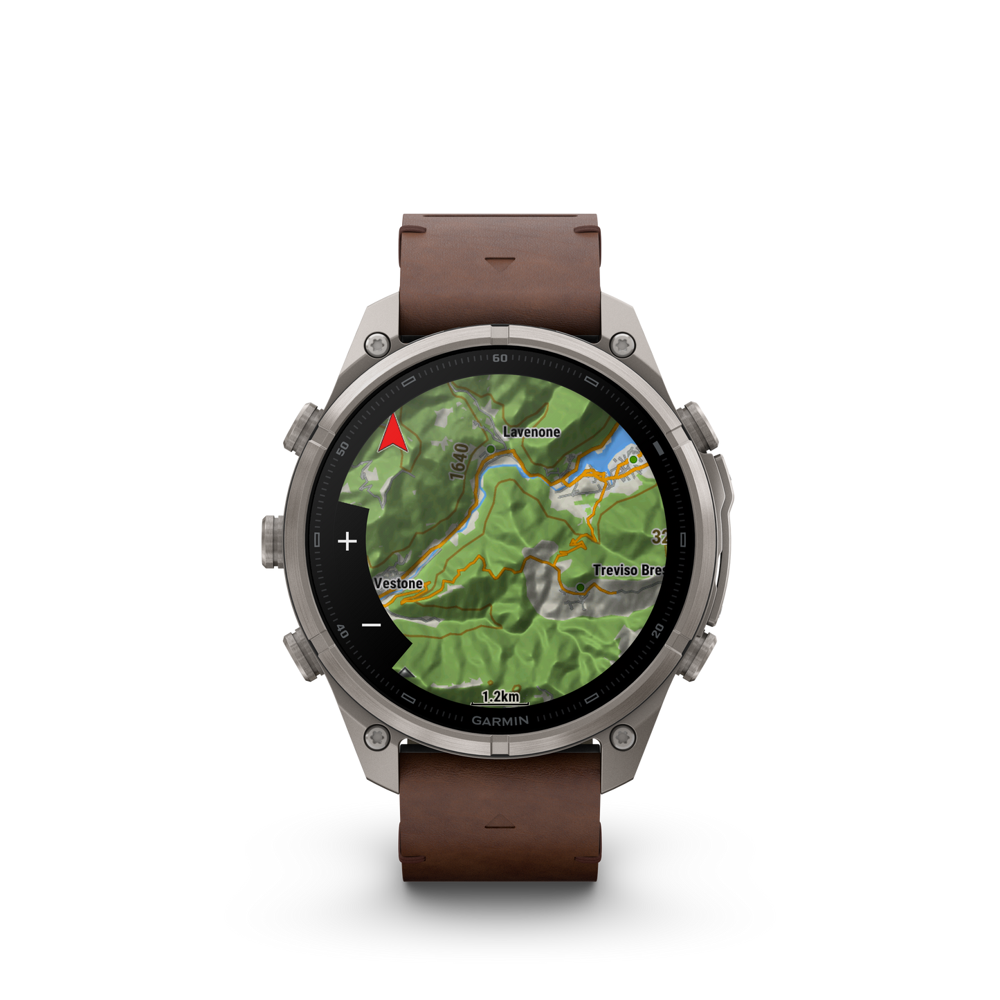 Garmin Fenix 9 Pro 47mm AMOLED Titanium with Walnut Leather Band