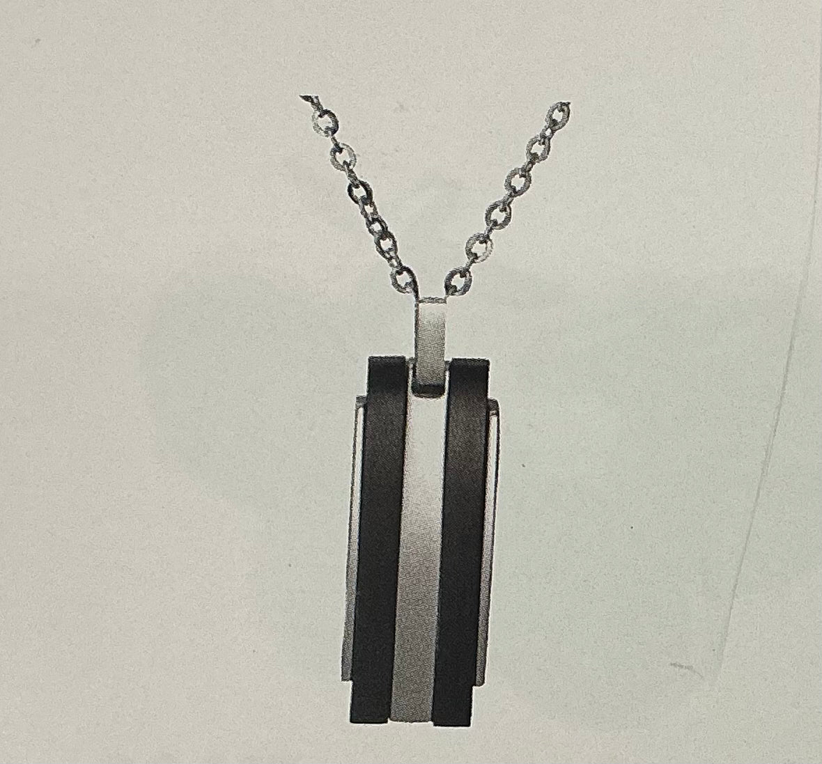 Stainless Steel Pendant with Black IP Plating