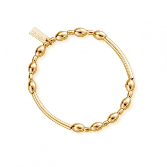 Gold Plated Noodle Rice Bracelet
