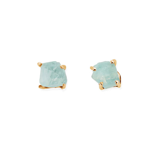Gold Plated Harmony Stone Stud Earrings