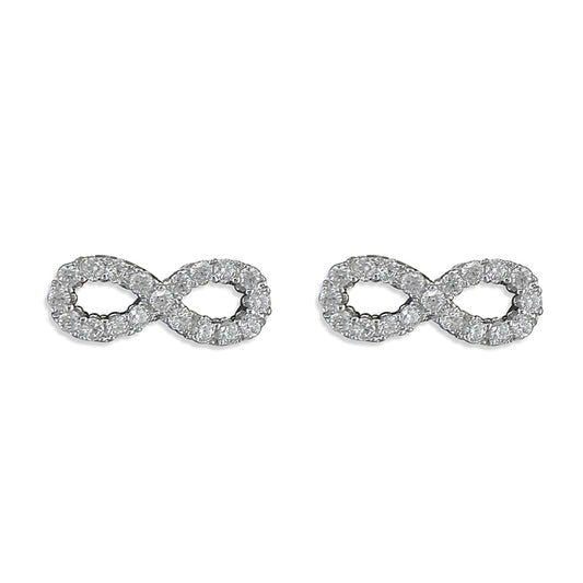 Sterling Silver Infinity Studs