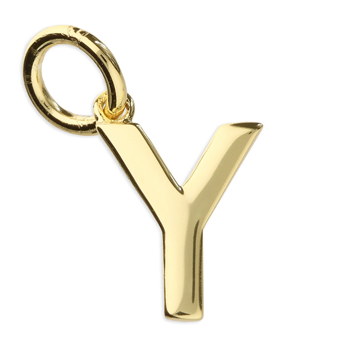 Gold Plated Letter Y