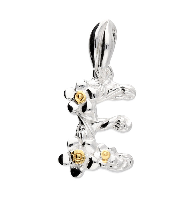 Floral E pendant