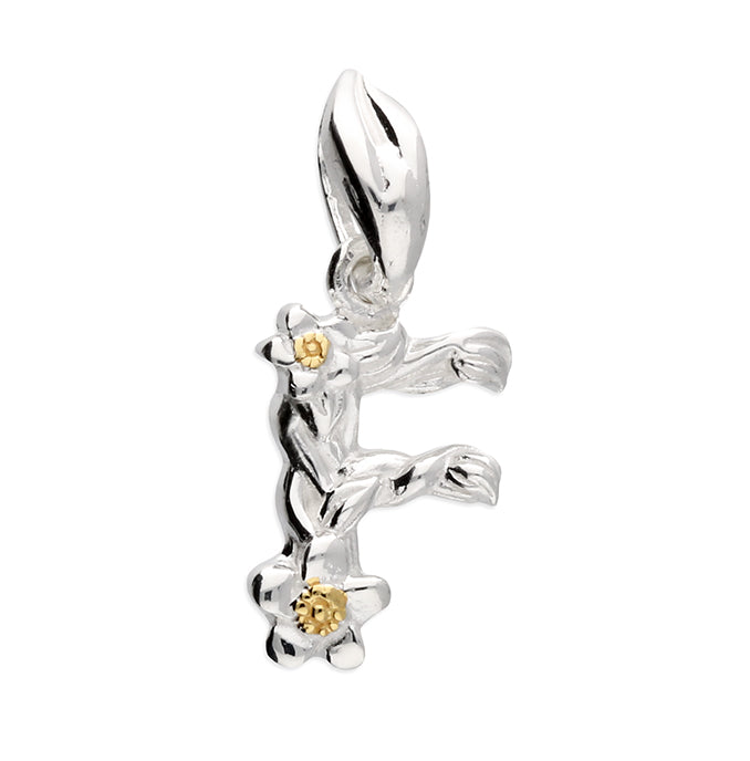 Sterling Silver Pendant F Initial