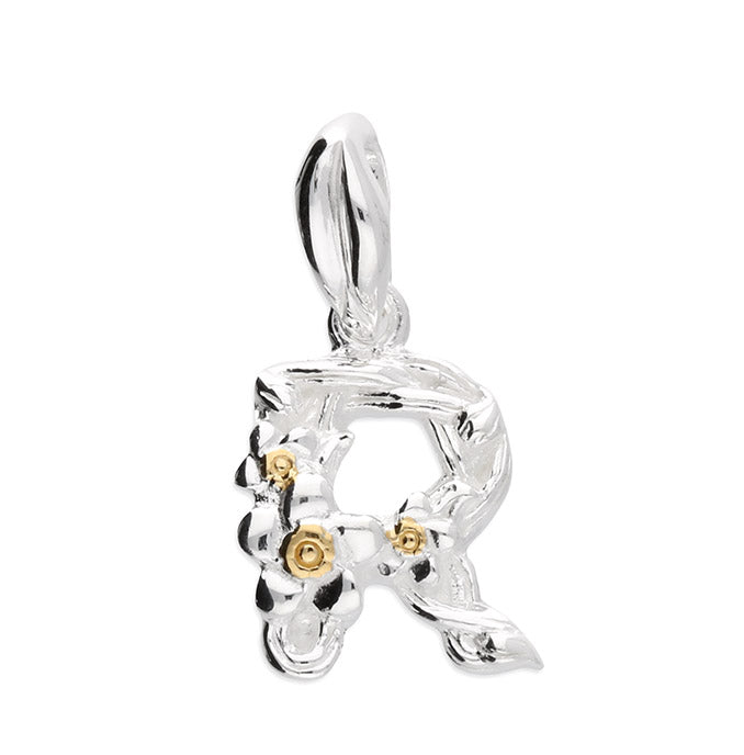 Sterling Silver Pendant R Initial