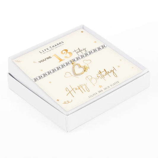 Happy 13th Birthday Life Charms Bracelet