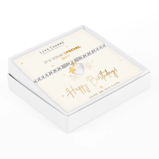 Happy Birthday Life Charms Bracelet