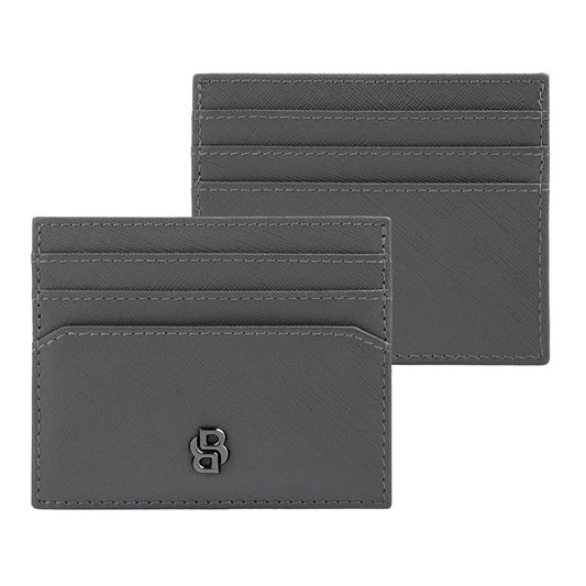 Boss Double B Saffiano Grey Card Holder