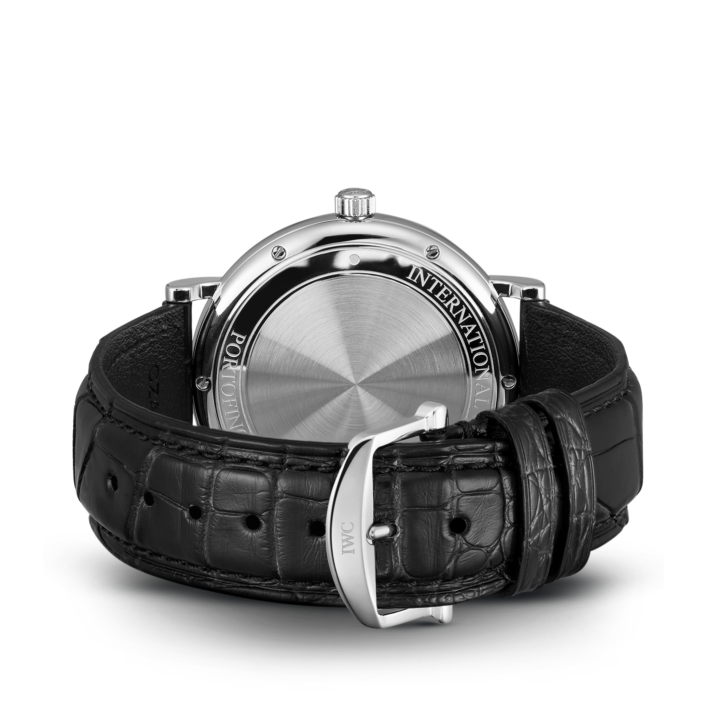 Portofino 40mm Leather Strap Watch