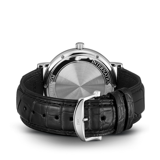 Portofino 40mm Leather Strap Watch