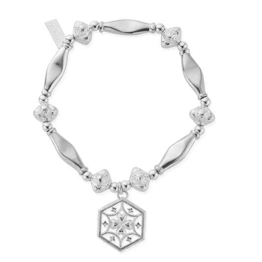 Lucky Mandala Bracelet - Silver