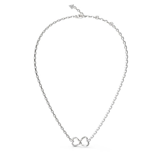 Two Heart Silver Necklace
