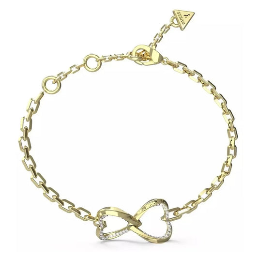 Gold Tone Double Heart Bracelet