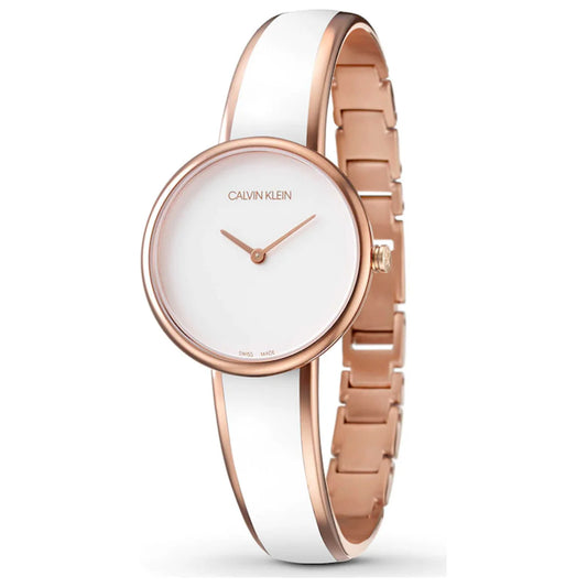 White Dial Stainless Steel Strap Ladies Watch