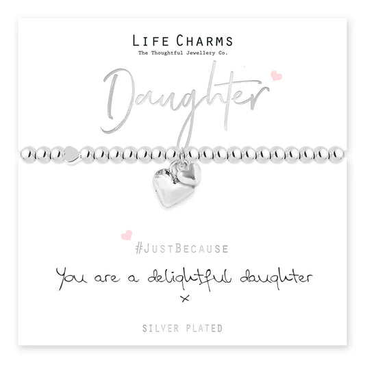 Delightful Daughter Heart Bracelet